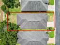 Overhead view showing the property's boundaries and proximity to neighboring homes at 961 Christina Chase Dr, Lakeland, FL 33813