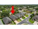 Neighborhood aerial view showcasing the home's location in a well-maintained residential area at 961 Christina Chase Dr, Lakeland, FL 33813