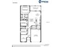 Detailed floor plan showcasing the layout of this home, including a den, 3 bedrooms, and a covered lanai at 2231 Summerlake Ct, Auburndale, FL 33823