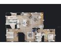 A detailed floor plan showcasing the layout with the primary bedroom, living spaces, kitchen, and bathrooms at 452 Lime Ave, Daytona Beach, FL 32124