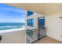 Ocean view from private balcony with a blue sky at 2947 S Atlantic Ave # 1105, Daytona Beach Shores, FL 32118