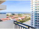 Panoramic city and ocean views from balcony at 2947 S Atlantic Ave # 1105, Daytona Beach Shores, FL 32118