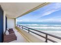 Spacious balcony boasting stunning ocean views at 3855 S Atlantic Ave # 1105, Daytona Beach Shores, FL 32118