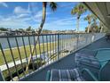 Relaxing balcony with water views and seating at 335 N Causeway # H23, New Smyrna Beach, FL 32169