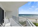 Relaxing balcony overlooking beach and ocean at 5207 S Atlantic Ave # 626, New Smyrna Beach, FL 32169