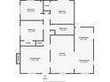 Detailed floor plan showcasing the layout, including bedrooms, bathrooms, kitchen, and living spaces at 2323 Queen Palm Dr, Edgewater, FL 32141