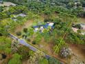 Expansive estate surrounded by lush greenery and mature trees, enclosed by a defined property line at 2333 Southern Pines Pl, Deland, FL 32724