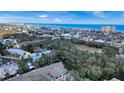 Aerial view of home surrounded by lush greenery and other homes at 4035 Saxon Dr # A3, New Smyrna Beach, FL 32169