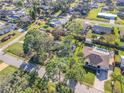 Aerial view of a residential neighborhood showcasing the home's location at 2828 Pine Tree Dr, Edgewater, FL 32141