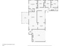 Detailed floor plan showcasing the layout of the home's rooms, including bedrooms, bathrooms, and living spaces at 121 Ellicott Dr, Ormond Beach, FL 32176