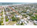 Aerial view of neighborhood homes, and proximity to the beach walk over at 212 Due East St, New Smyrna Beach, FL 32169