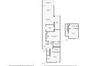 Floor plan featuring kitchen, living and dining area, primary bedroom, bathroom and office at 5201 S Atlantic Ave # 708A, New Smyrna Beach, FL 32169