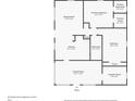First floor plan featuring a kitchen, Gathering room, laundry room, bedrooms, bathrooms, and a dining room at 1851 Needle Palm Dr, Edgewater, FL 32141