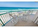 Oceanfront balcony with comfortable seating and stunning views of the beach at 3311 S Atlantic Ave # 801, Daytona Beach, FL 32118