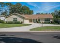 Attractive single-story home with a well-maintained lawn, lovely landscaping, and a welcoming curb appeal at 257 Sweet Bay Dr, New Smyrna Beach, FL 32168