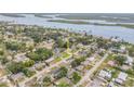 Overhead shot showcasing the home's proximity to waterways and neighborhood amenities at 125 Orange Ave, Edgewater, FL 32132