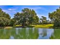 Scenic pond reflecting trees, creating a peaceful and picturesque view at 1999 Turnbull Lakes Dr, New Smyrna Beach, FL 32168