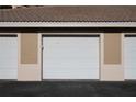 A well maintained garage showcasing traditional white door at 424 Luna Bella Ln # 316, New Smyrna Beach, FL 32168