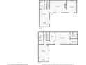 Floor plan showing layout of first and second story at 94 Cedar Dunes Dr, New Smyrna Beach, FL 32169