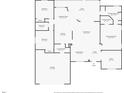 Layout of the home showcasing the bedroom, bathroom, lanai, kitchen, and living room at 5935 Shady Creek Ln, Port Orange, FL 32128