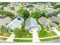 Aerial view shows this home is part of a lovely community with lush landscaping at 1221 Siesta Key Cir, Port Orange, FL 32128