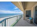 Relax on this expansive balcony with ocean views and comfortable seating at 4575 S Atlantic Ave # 6607, Ponce Inlet, FL 32127