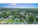 Aerial view of a home in a neighborhood with mature trees and landscaping at 1903 Willow Oak Dr, Edgewater, FL 32141