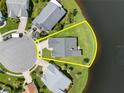 Overhead shot of a home showcasing its location within the community at 684 Rochester Ct, New Smyrna Beach, FL 32168