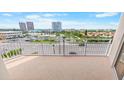 Spacious balcony featuring a view of the city and surrounding landscape at 2967 S Atlantic Ave # 508, Daytona Beach, FL 32118