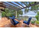 Relaxing patio overlooking the lake with comfortable seating at 800 W 2Nd Ave, Windermere, FL 34786