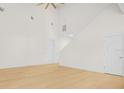 Bright living room with hardwood floors and high ceilings at 1929 Sipes Ave, Sanford, FL 32771