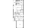 Detailed floor plan of a modern home with open layout, spacious rooms, and attached garage at 8620 Caribbean Pine Way, Lakeland, FL 33809