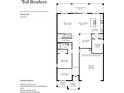 Ferncroft floorplan showing the first story layout of the home design at 2424 Park Ridge St, Apopka, FL 32712