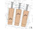 Land plat showing property boundaries, setbacks, and buildable areas for multiple lots in a planned development at 2260 Hawick Ln, Winter Park, FL 32792