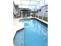 Sparkling screened-in pool perfect for relaxing and entertaining outdoors at 320 Henley Cir, Davenport, FL 33896