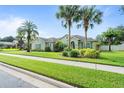 House exterior with palm trees and a green lawn at 2708 Ponkan Meadow Dr, Apopka, FL 32712