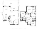 Detailed floor plan showcasing the layout of both floors at 1278 Snug Harbor Dr, Casselberry, FL 32707