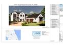 Detailed architectural rendering of a modern two-story home showcasing its design and landscaping plans at 17710 Broad St, Montverde, FL 34756