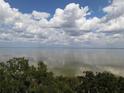 Scenic view of a tranquil lake under a cloudy blue sky, reflecting the sky's colors, framed by green trees at 17710 Broad St, Montverde, FL 34756