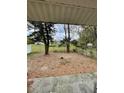 Spacious backyard featuring mature trees and a partially fenced perimeter at 6776 Brittany Chase Ct, Orlando, FL 32810