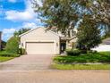 Two-story house with attached garage and landscaped lawn at 1601 Blue Grass Blvd, Deland, FL 32724