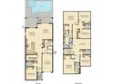 Detailed floor plan showcasing the home's layout, including bedrooms, living spaces, and outdoor areas at 2736 Bookmark Dr, Kissimmee, FL 34746