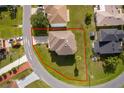 Aerial view showing house location and surrounding neighborhood at 51 Andora Ct, Kissimmee, FL 34758