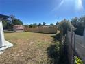 Spacious backyard with wooden fence and storage shed at 1625 Hastings Dr, Deltona, FL 32725