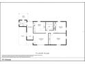 Detailed floor plan showcasing the layout of the home, including the kitchen, living room, bedrooms, and porch at 15 Volusia Dr, Debary, FL 32713
