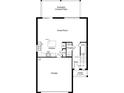 Detailed floorplan showcasing the layout of the first floor, including kitchen, garage, and great room at 528 Carya Way, Auburndale, FL 33823