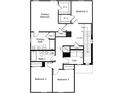 Detailed floorplan showcasing the layout of the second floor including bedrooms and primary bath at 528 Carya Way, Auburndale, FL 33823