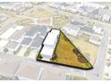 Aerial view of a house and surrounding neighborhood, highlighting its location at 13104 Markowitz Aly, Orlando, FL 32827