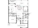 Two-story home floor plan, showcasing spacious rooms and a two-car garage at 9620 English Laurel E Ct, Orlando, FL 32827
