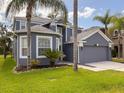 Charming two-story home features a two-car garage, lush landscaping, and a freshly painted exterior at 2806 Balforn Tower Way, Winter Garden, FL 34787